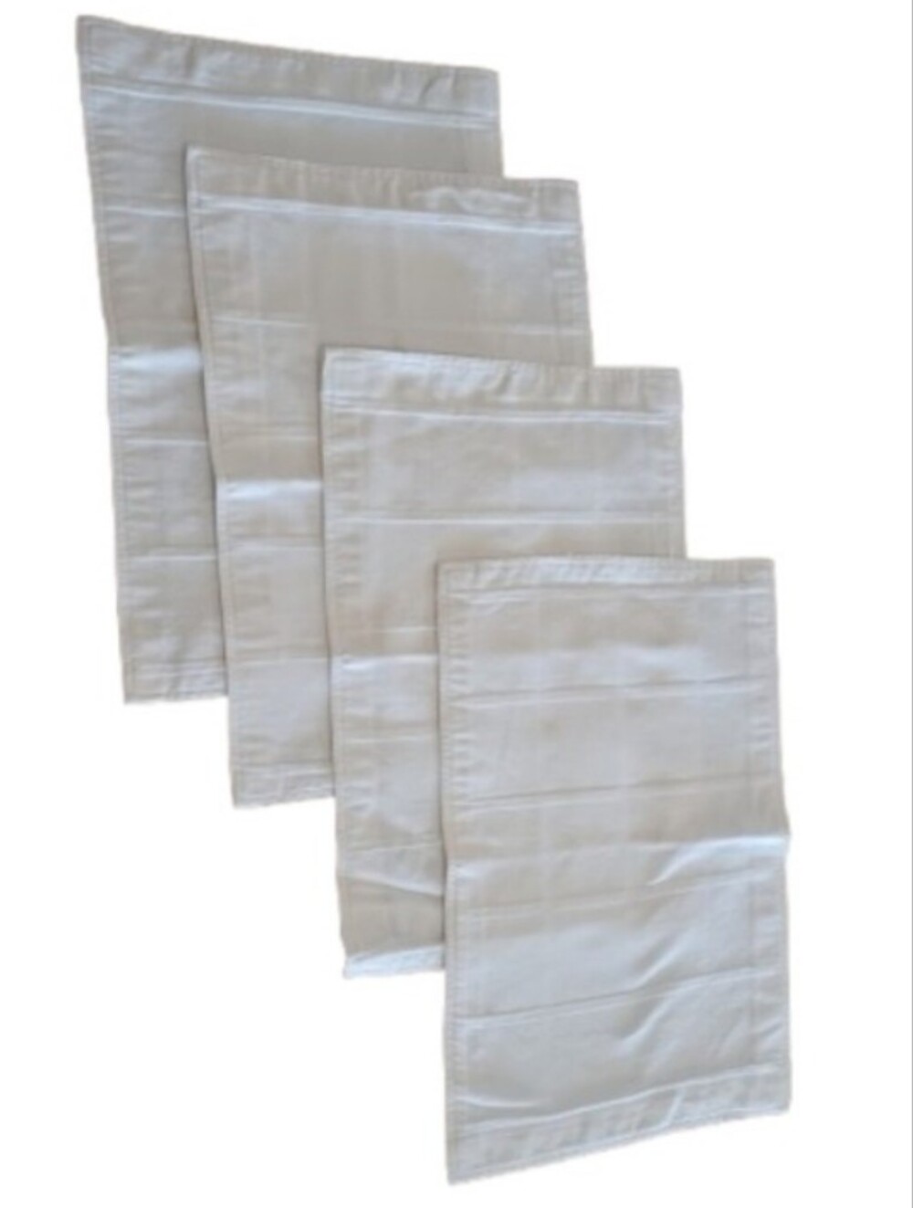 Calvin Klein Home Modern Cotton Placemats / Napkins - Set of 4 White